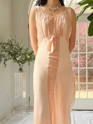 1930s Silk Bias Cut Slip - S/M