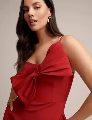 A Line Midi With Bow Bodice - Sale