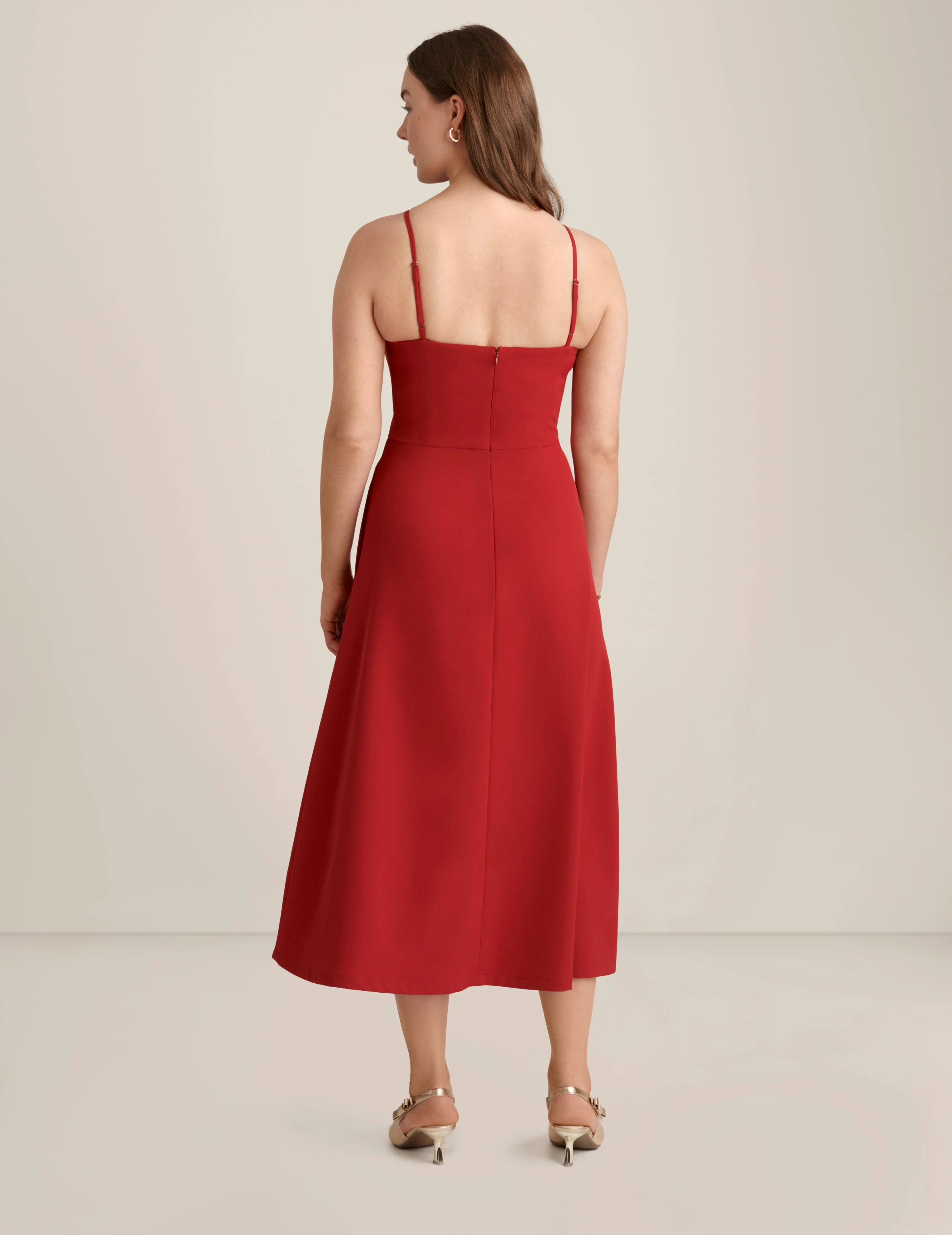 A Line Midi With Bow Bodice - Sale
