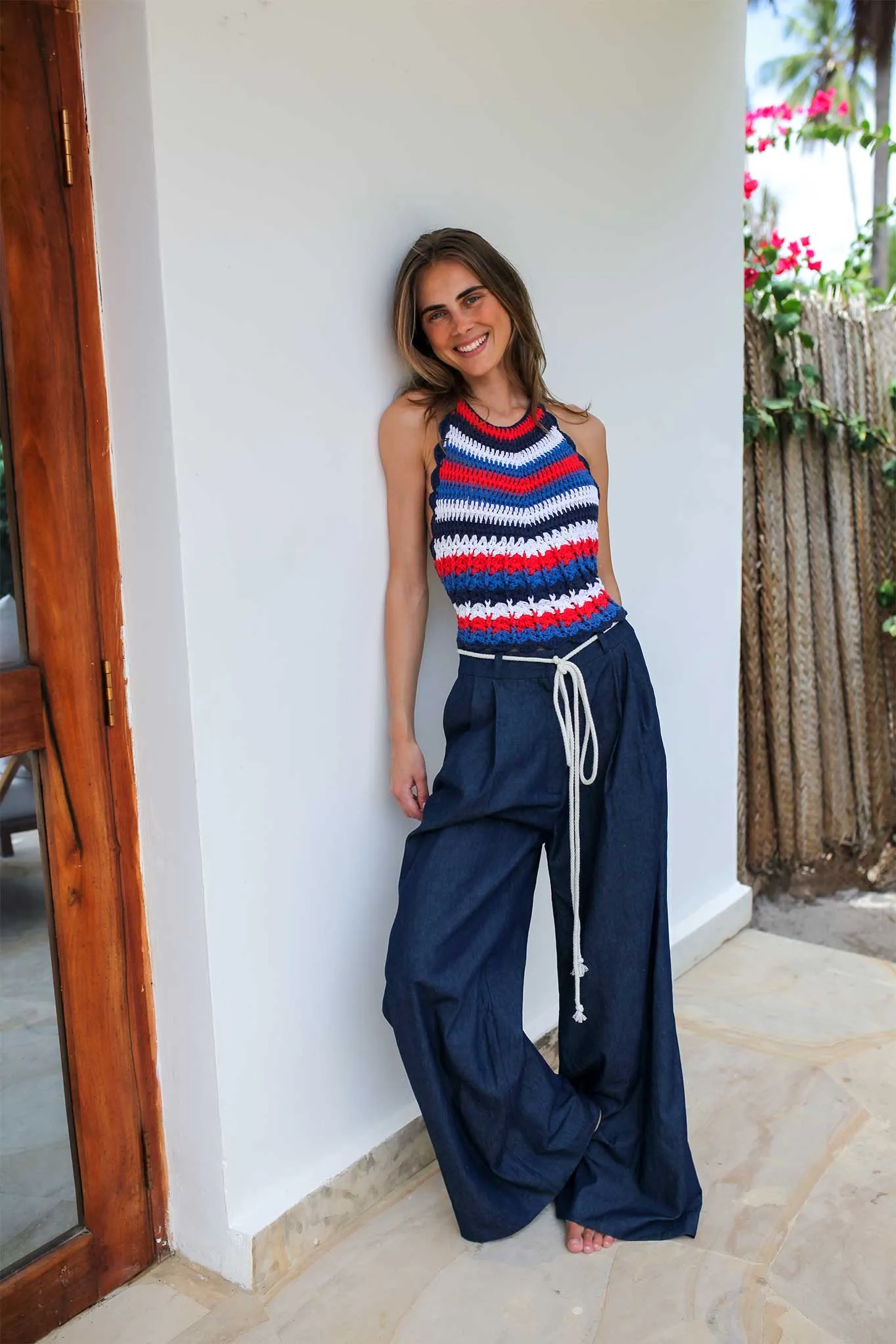 Ainsley Trouser in Dark Denim
