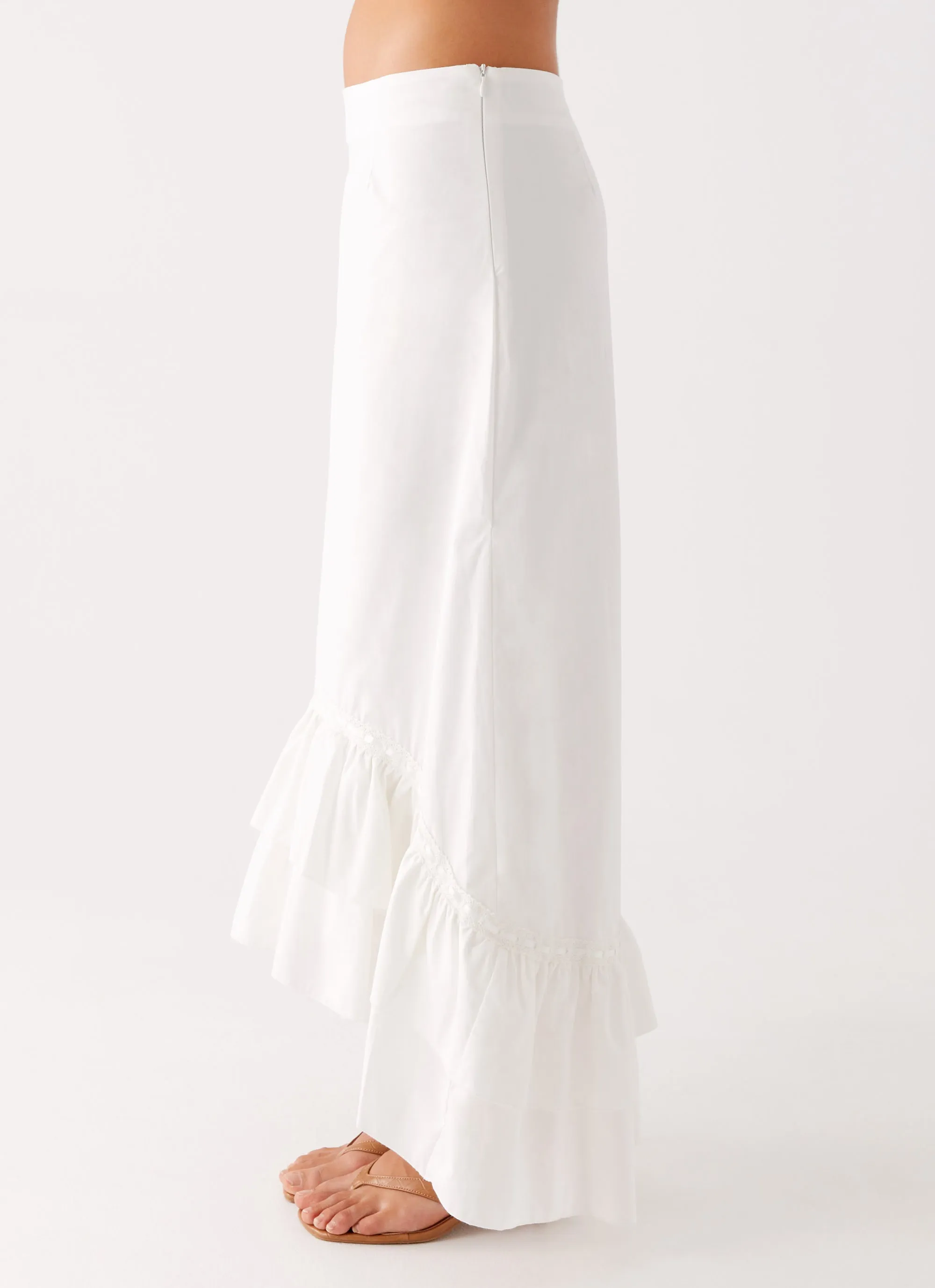 Alessandra Maxi Skirt - White