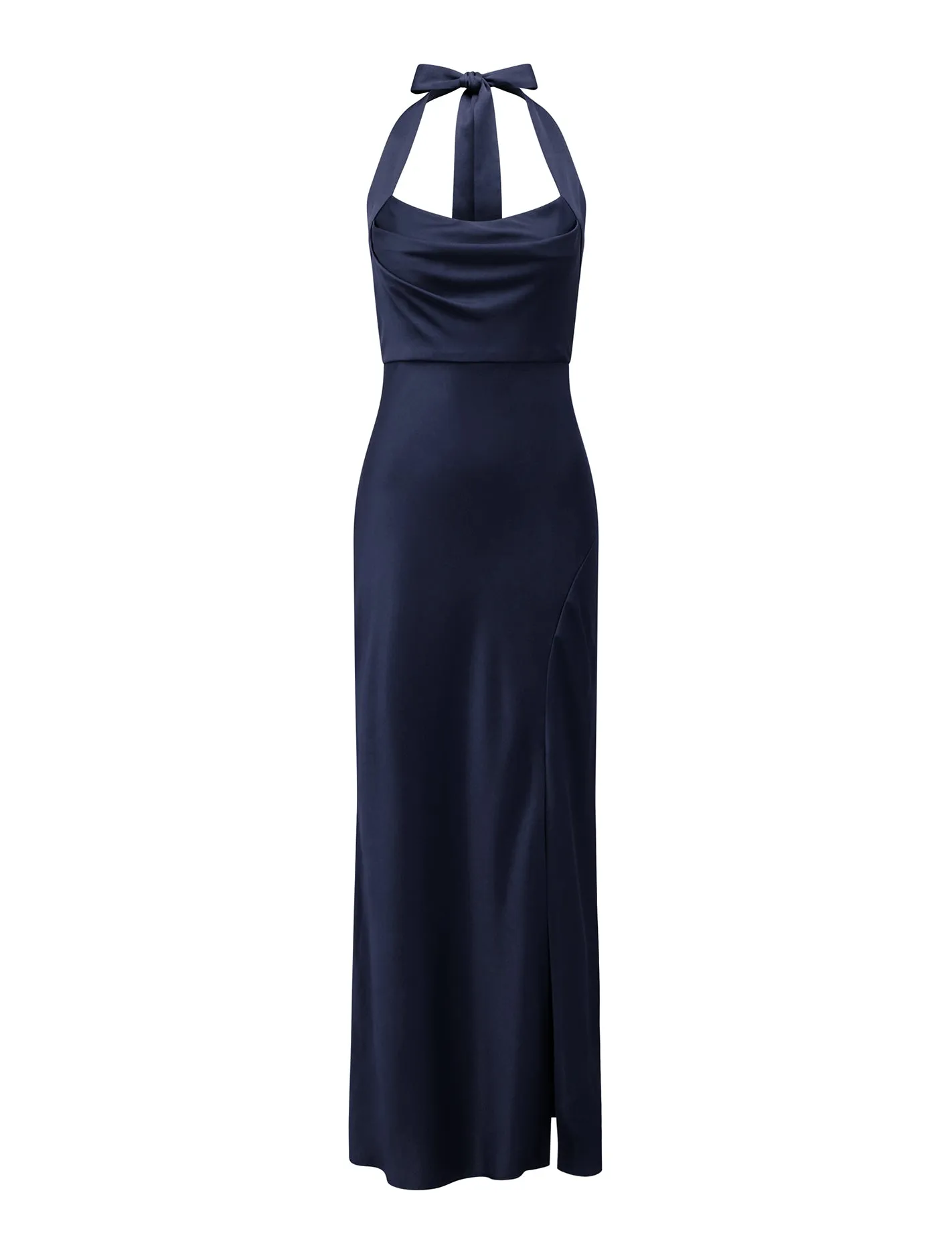 Alice Halter Satin Maxi Dress
