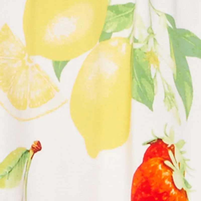Almost Famous Assorted Fruit Smocked Dress