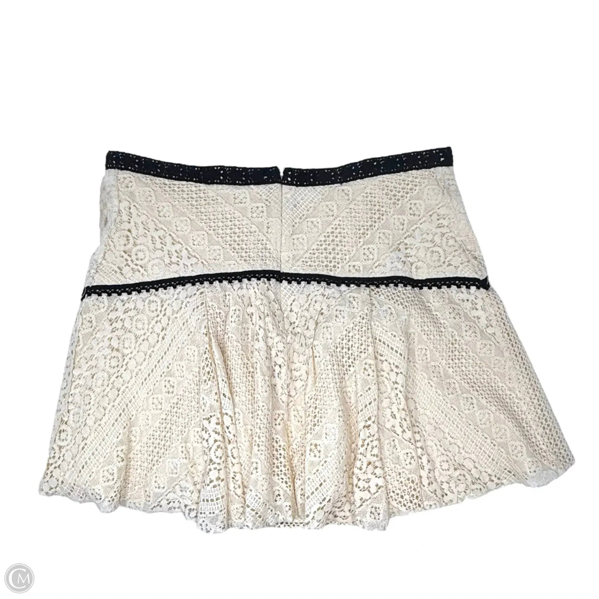 Apple Of My Eye Lace Mini Skirt By Free People In Cream, Size: 10