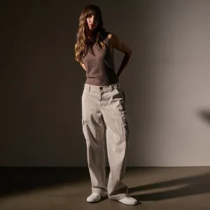 Army Cotton Slub Cargo Pant - Salt Pigment