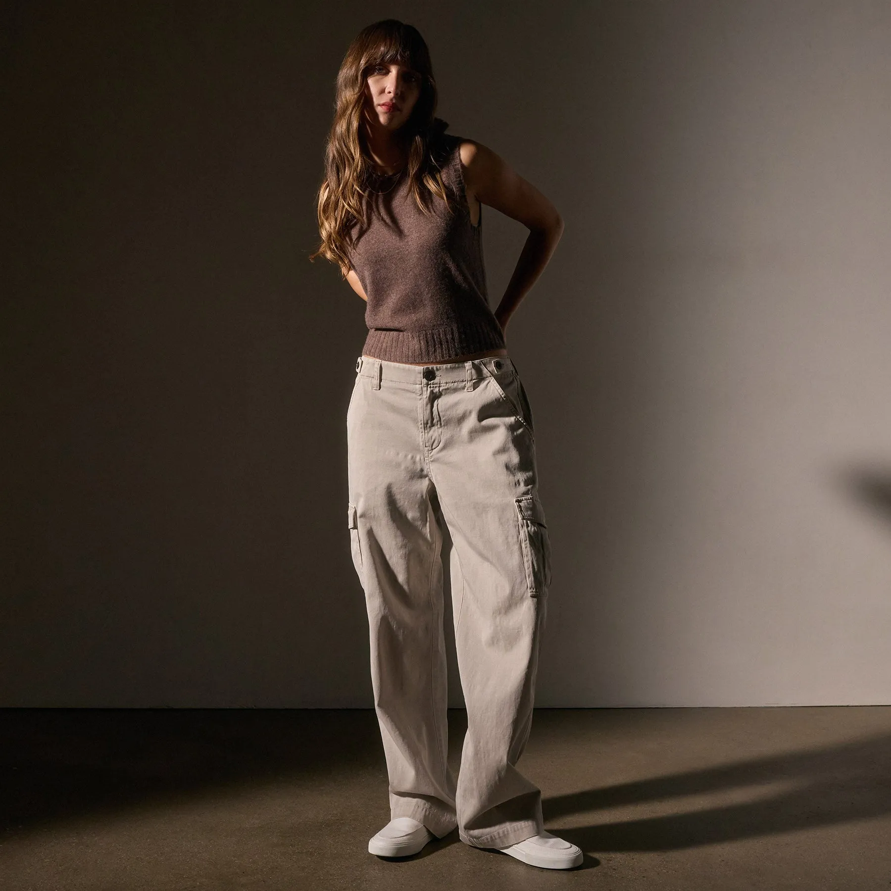 Army Cotton Slub Cargo Pant - Salt Pigment