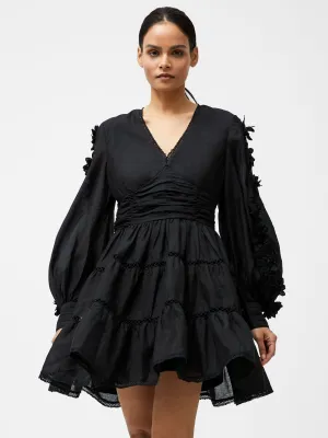 Aubrey 3D Lace Trim Mini Dress