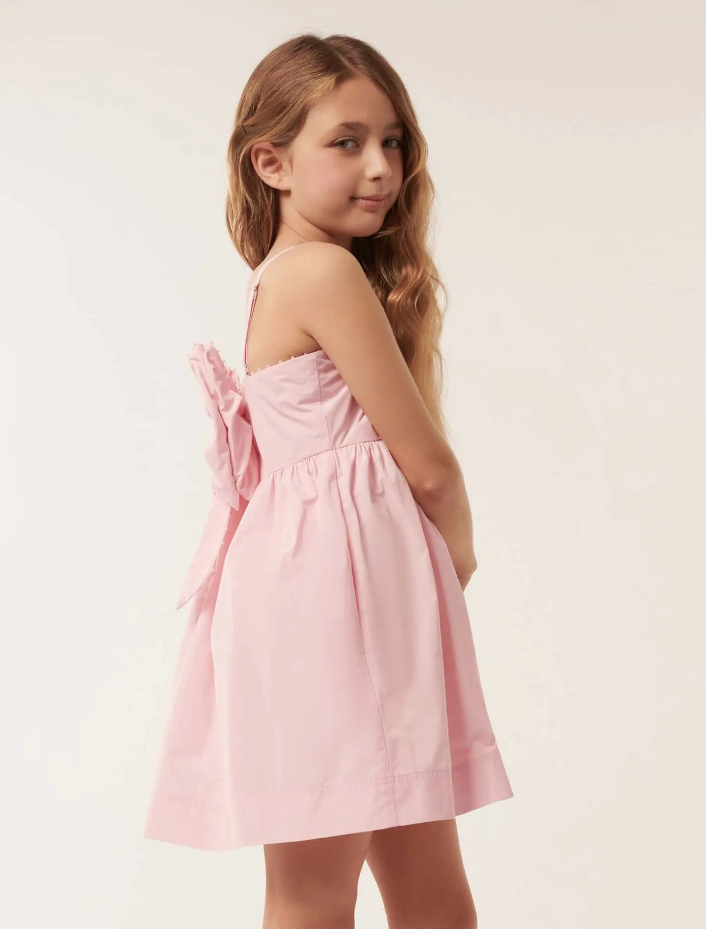 Audrey Bow Mini Teen Dress