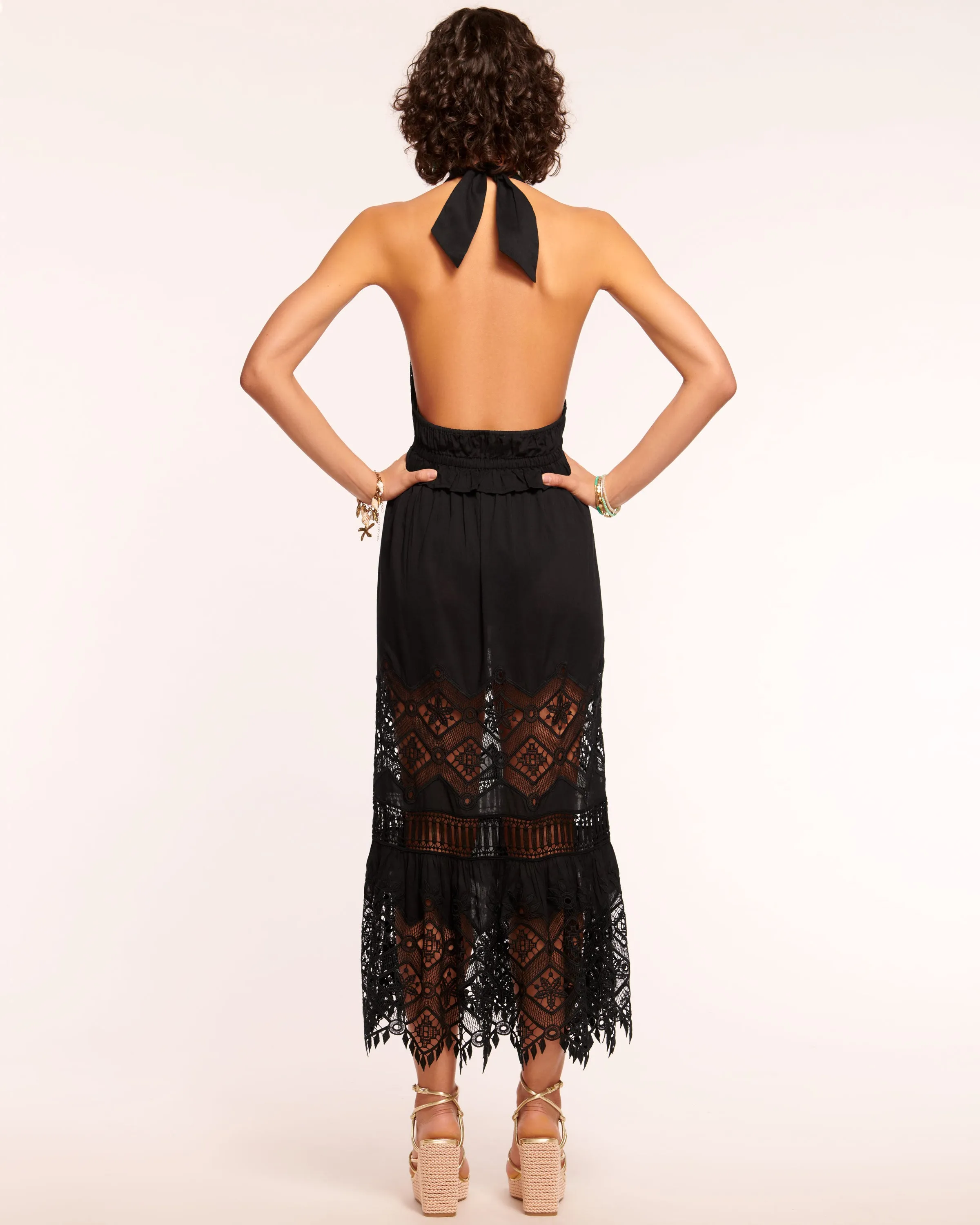Aviana Lace Coverup Maxi Dress