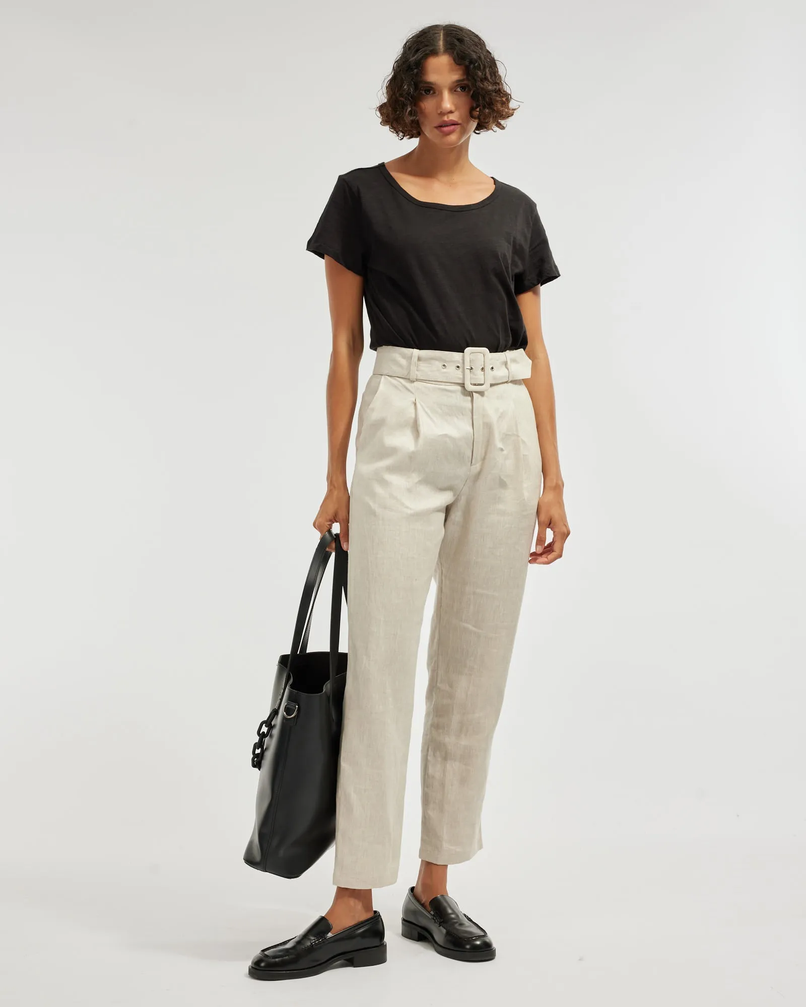 Azure Linen Pant - Natural