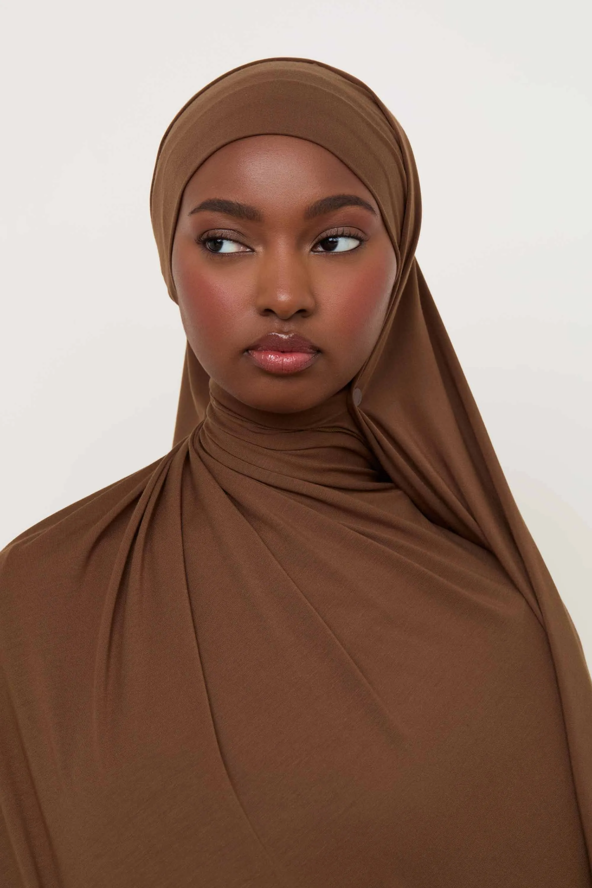 Bamboo Jersey Hijab - Desert Palm