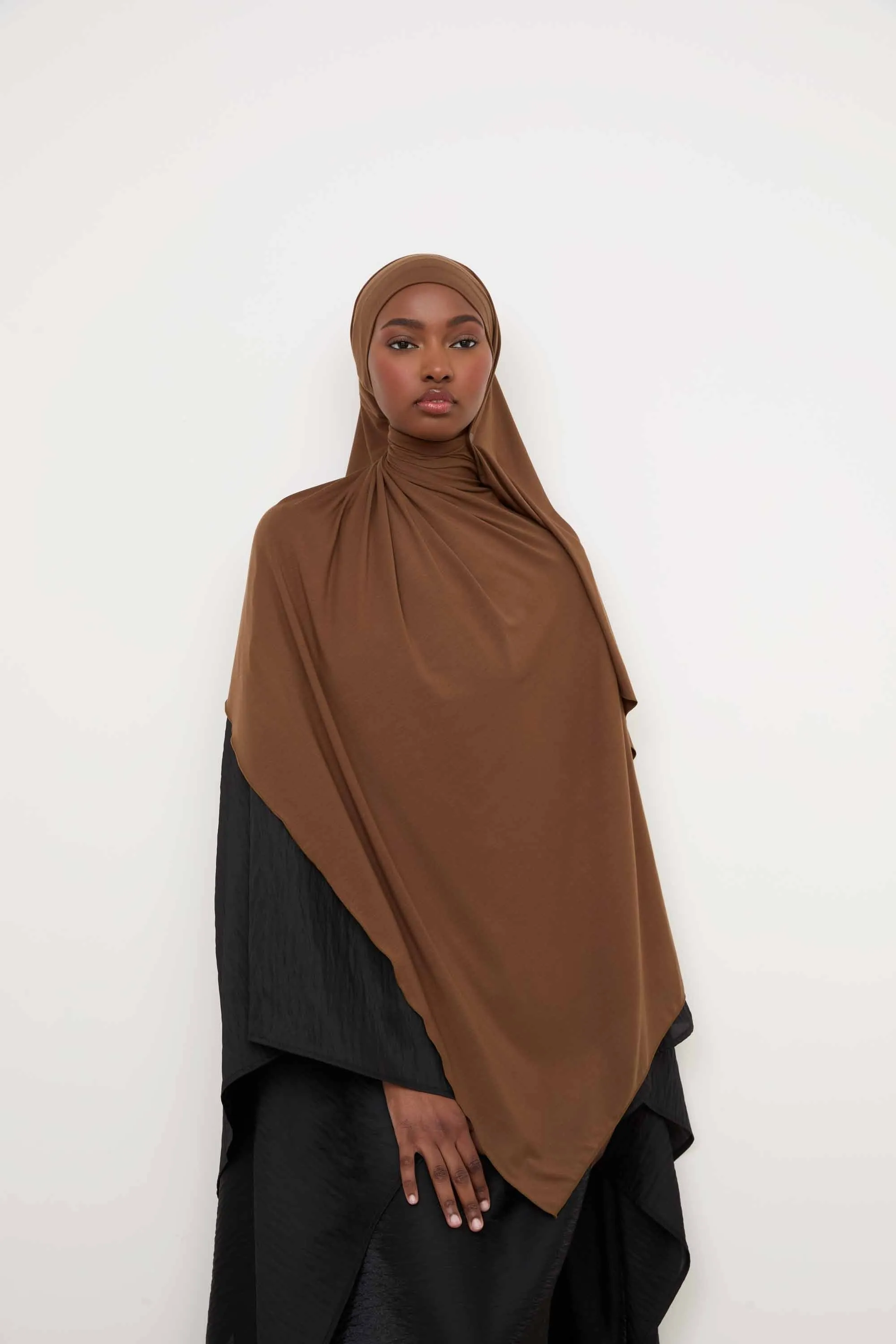 Bamboo Jersey Hijab - Desert Palm