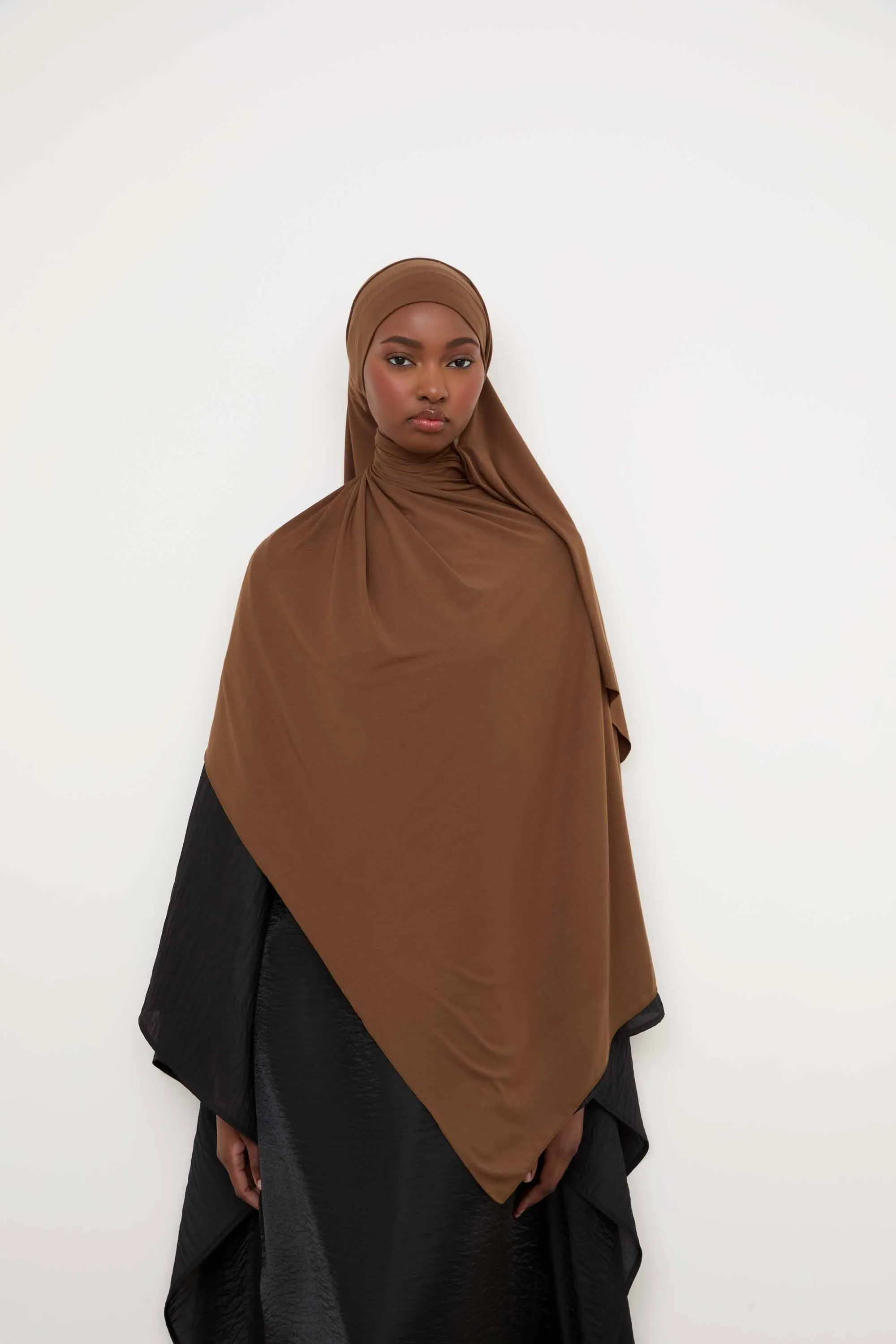 Bamboo Jersey Hijab - Desert Palm