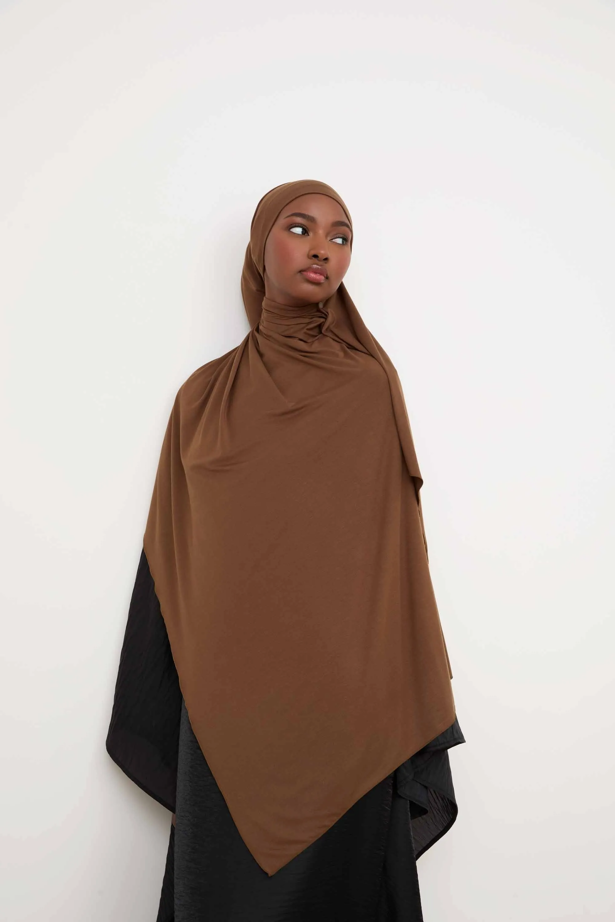 Bamboo Jersey Hijab - Desert Palm