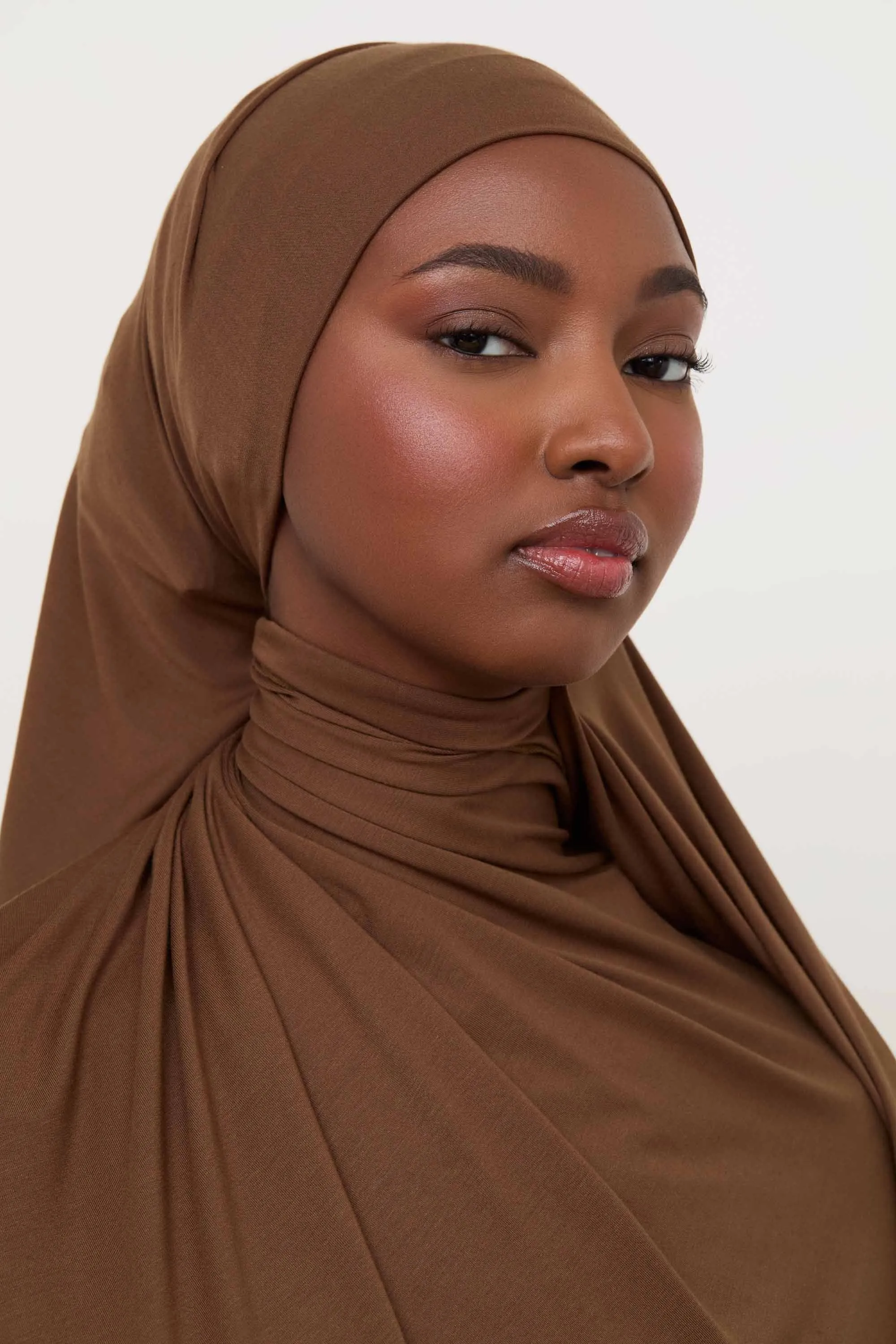 Bamboo Jersey Hijab - Desert Palm