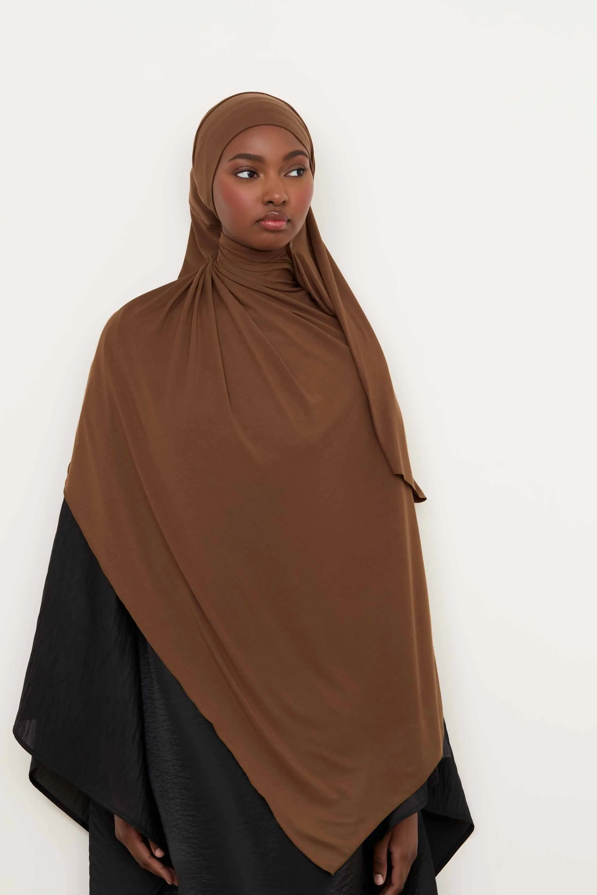 Bamboo Jersey Hijab - Desert Palm