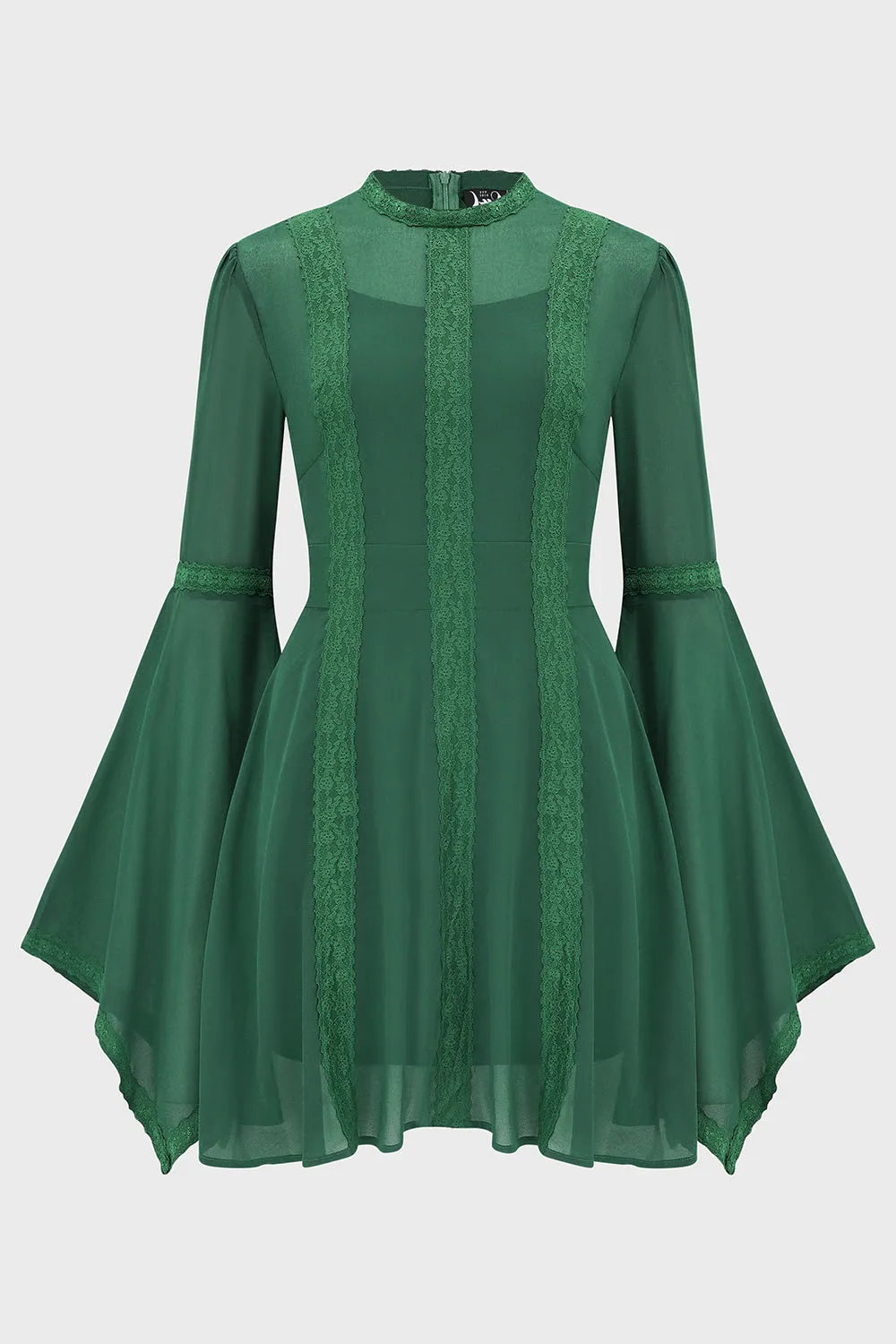 Begone Long Sleeve Mini Dress [GREEN]