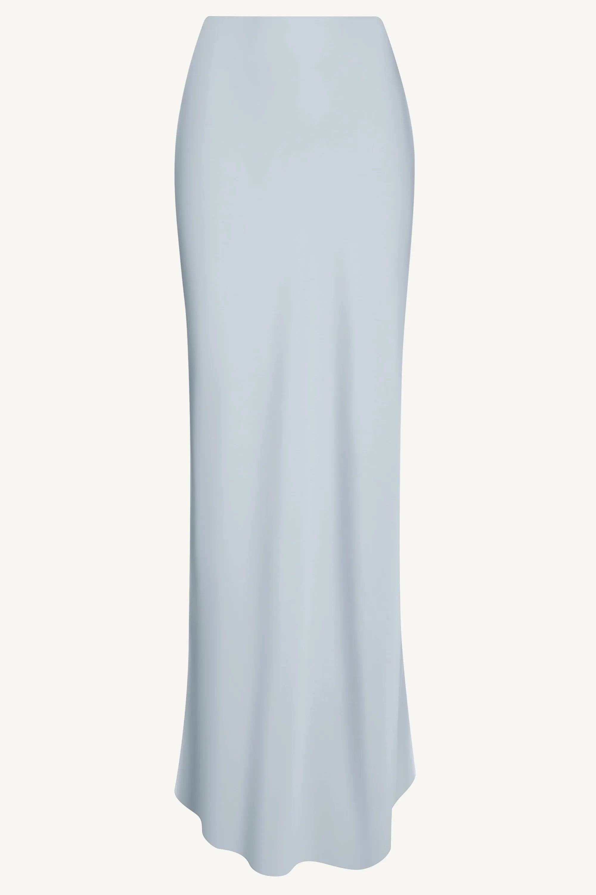 Bella Satin Maxi Skirt - Powder Blue