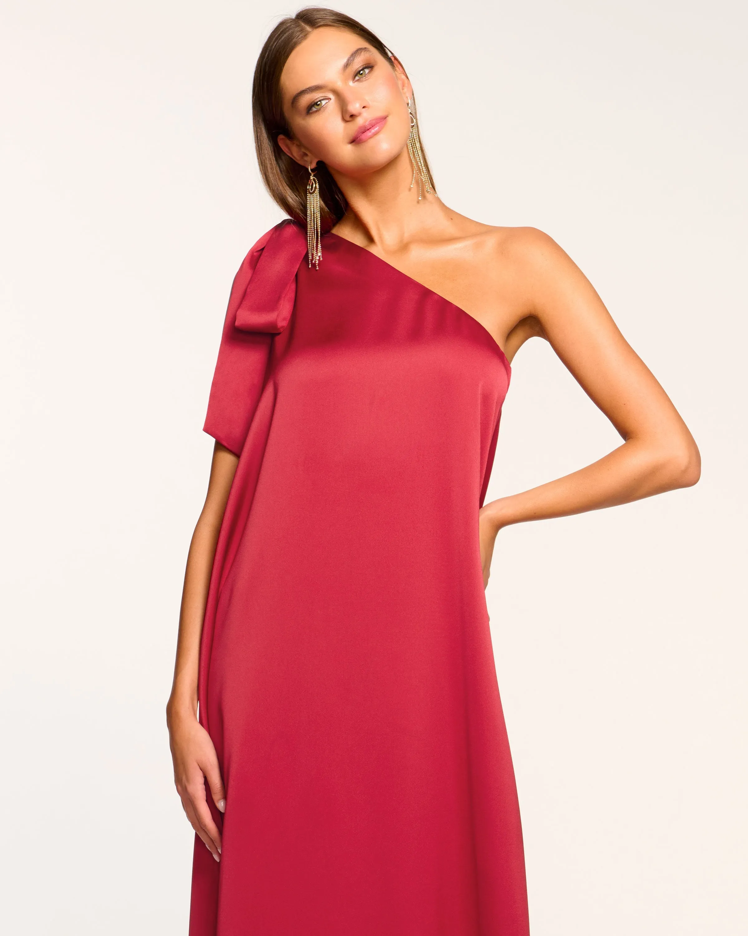 Benita One-Shoulder Gown