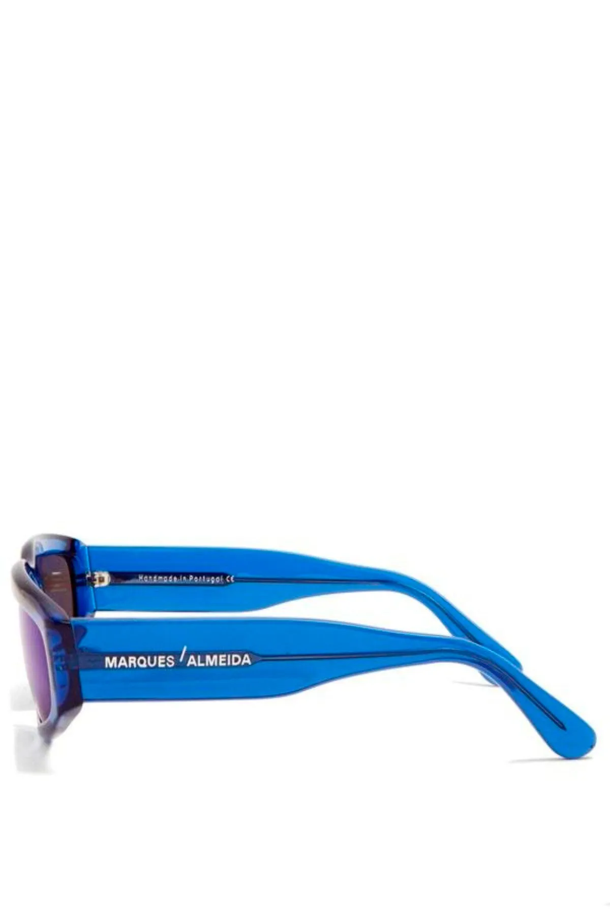 BLUE ANGULAR FRAME SUNGLASSES