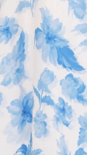 Bryony Halter Neck Maxi Dress - Blue Floral