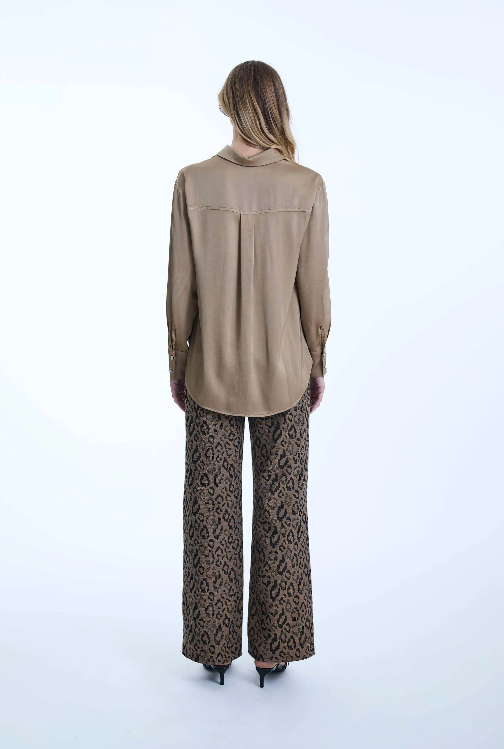Camel Satin Finish Shirt