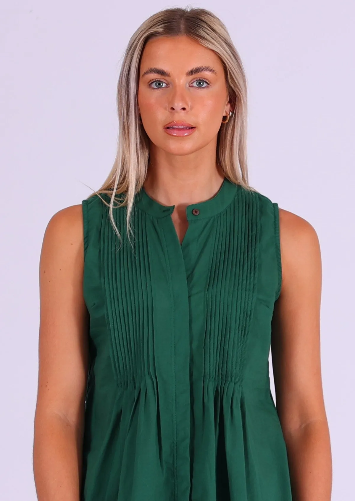 Camille Top Hunter Green