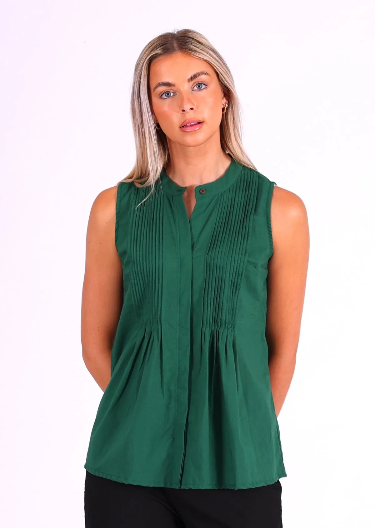 Camille Top Hunter Green