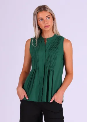 Camille Top Hunter Green
