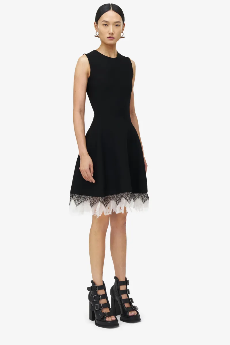 Cobweb Lace Knit Dress