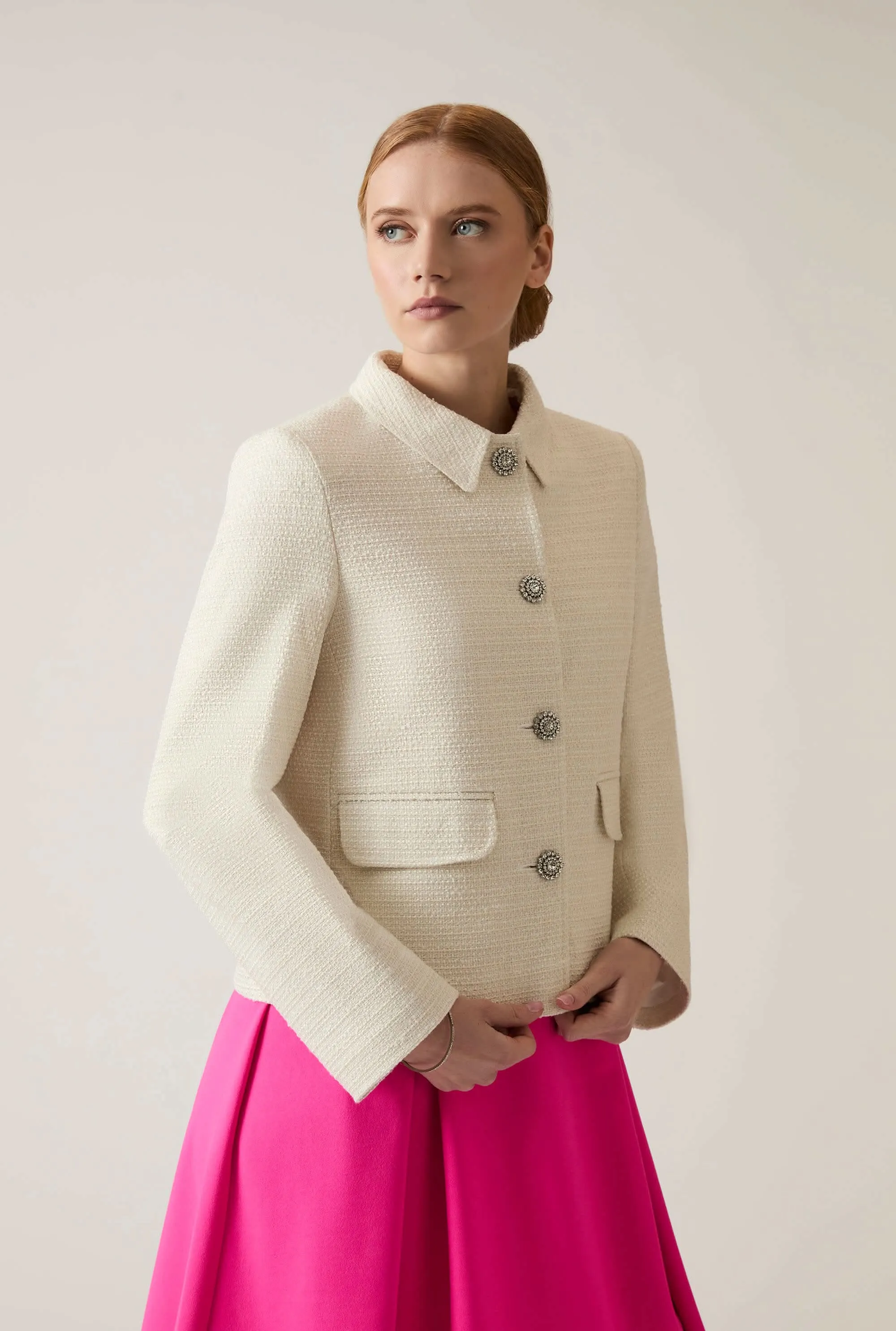 Cream Tweed Jacket