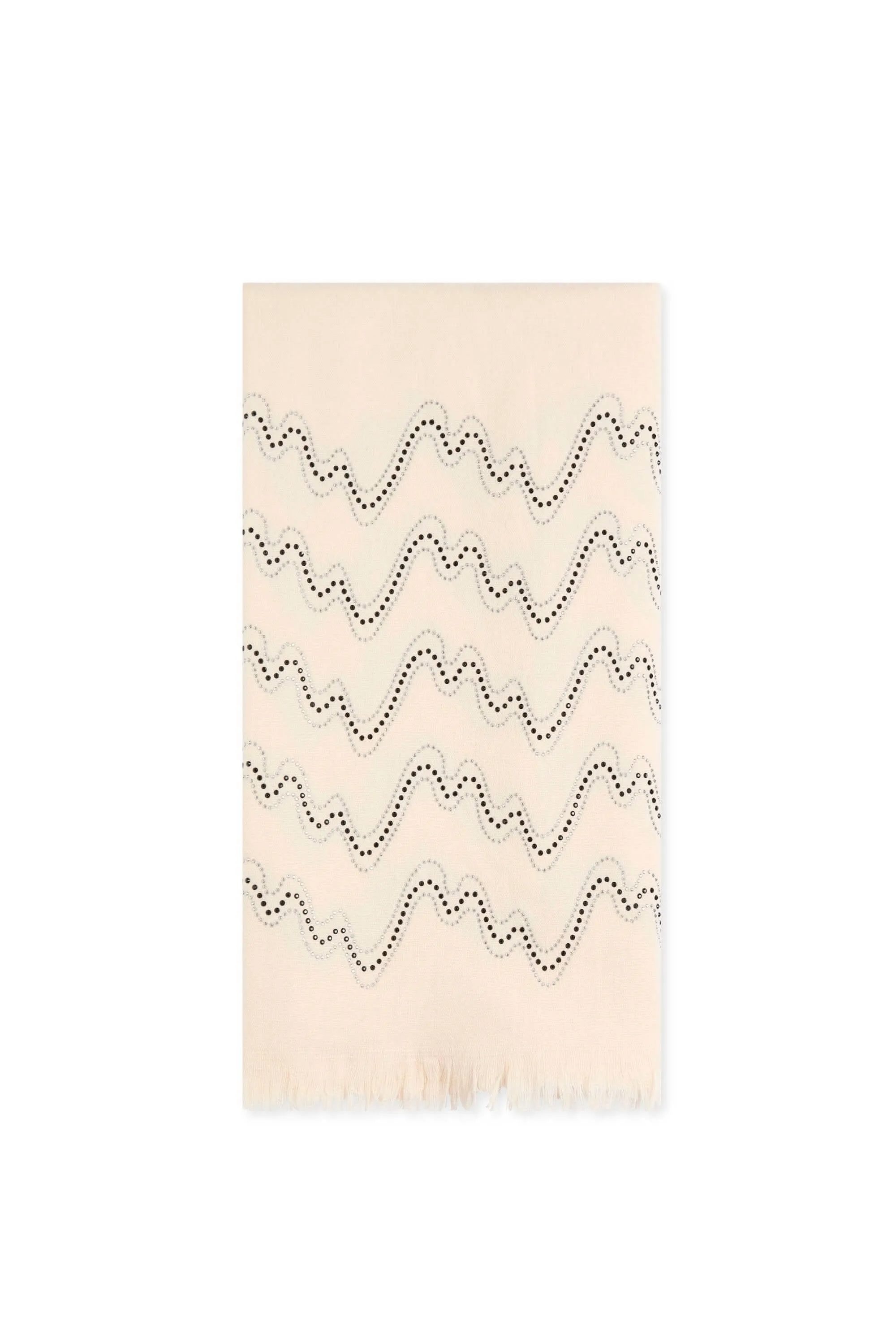 Crystal Wave Cream Scarf