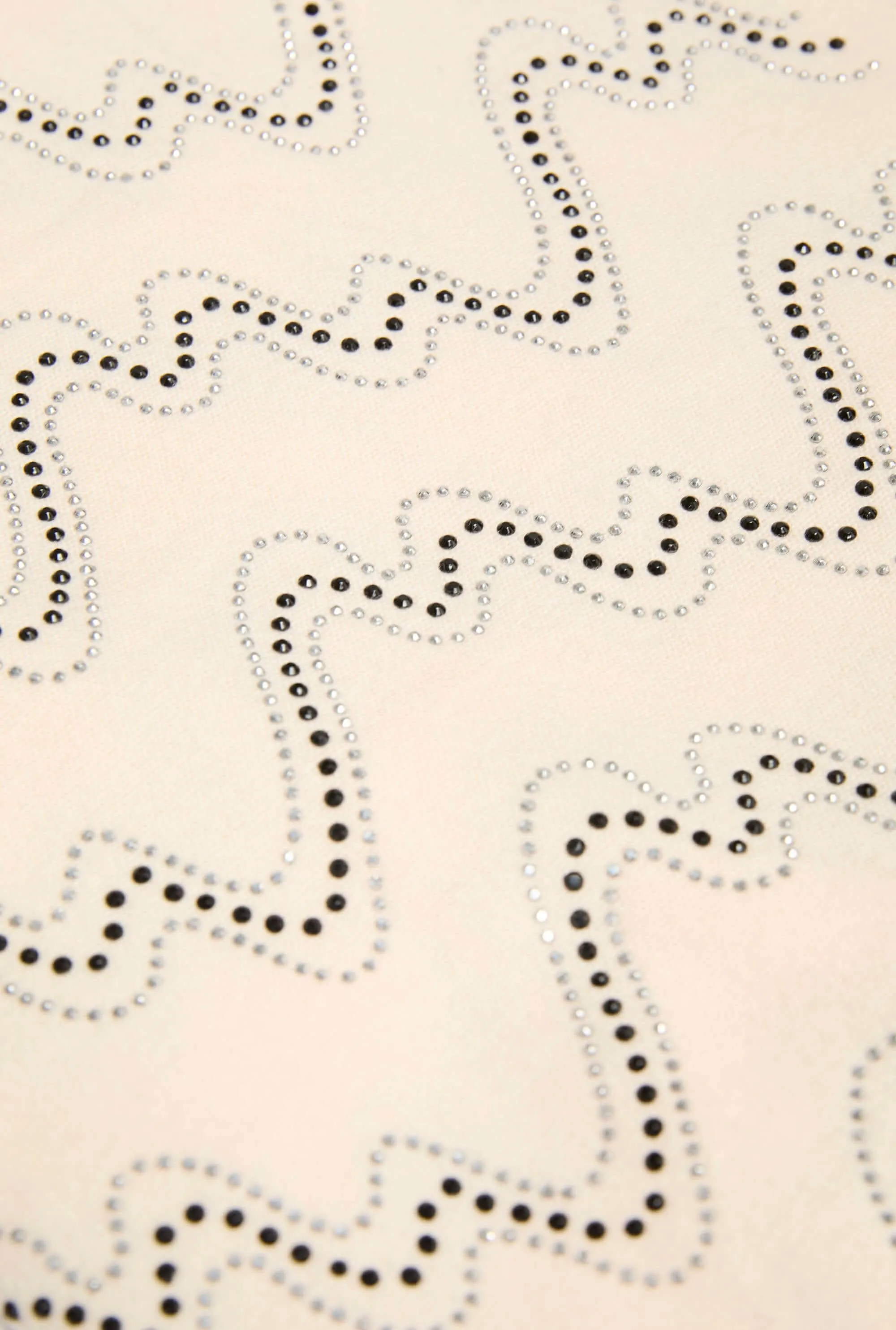 Crystal Wave Cream Scarf