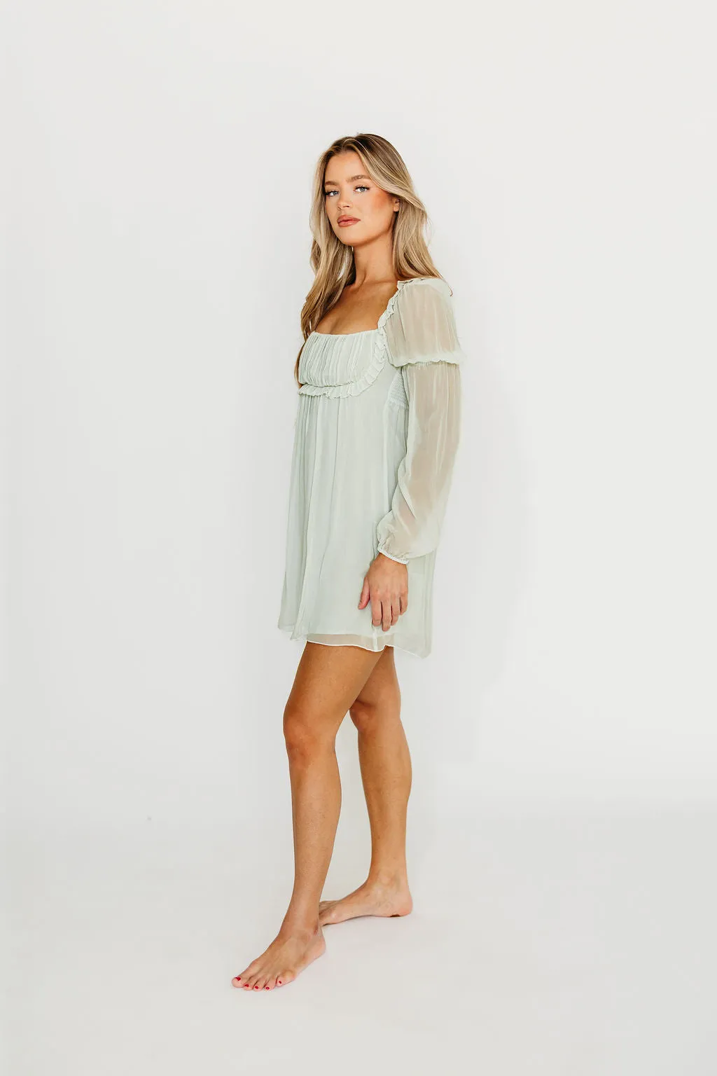Cyrus Mini Dress in Sage