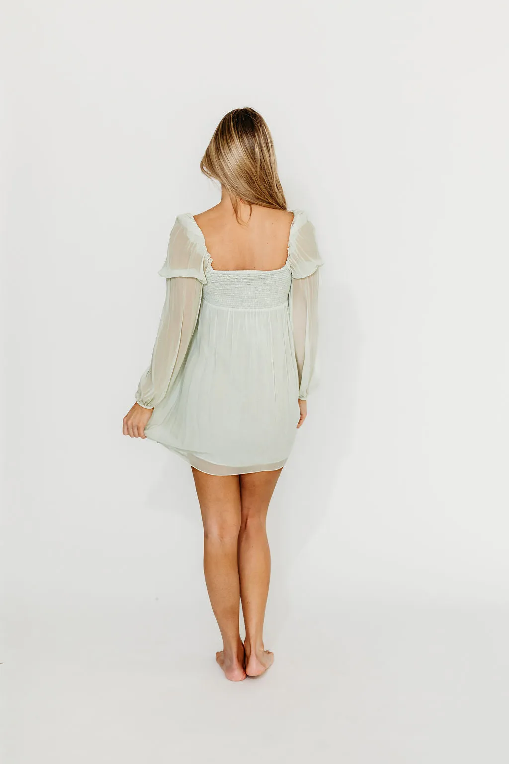 Cyrus Mini Dress in Sage