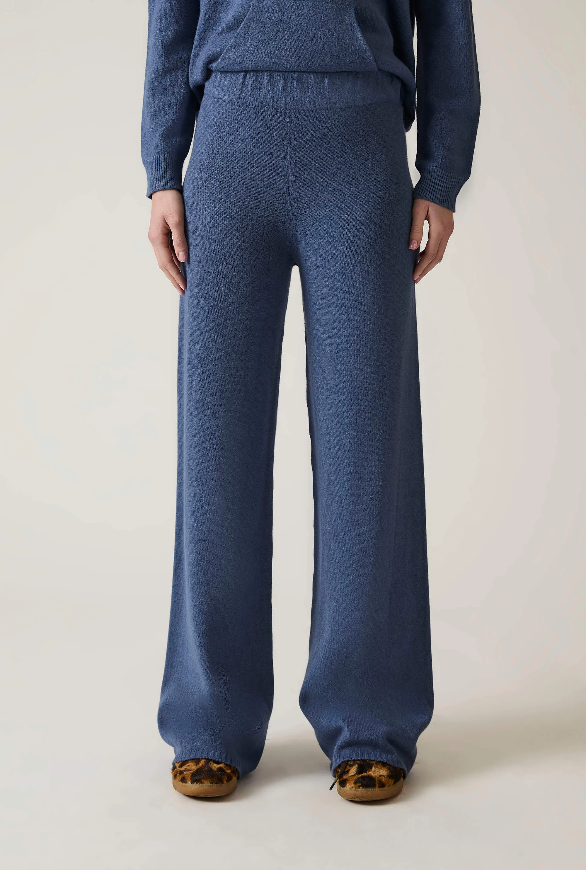Denim Knitted Trousers