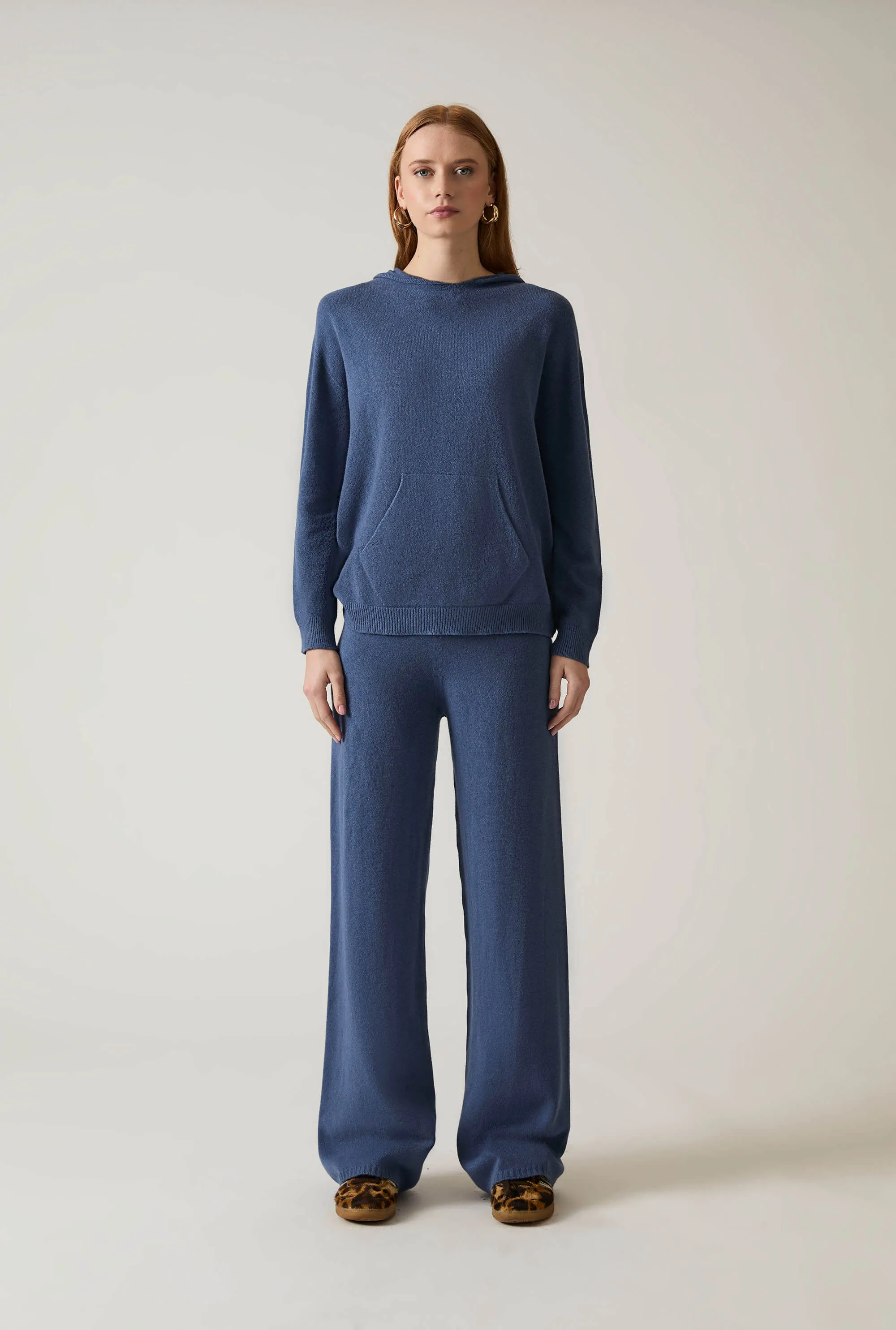 Denim Knitted Trousers