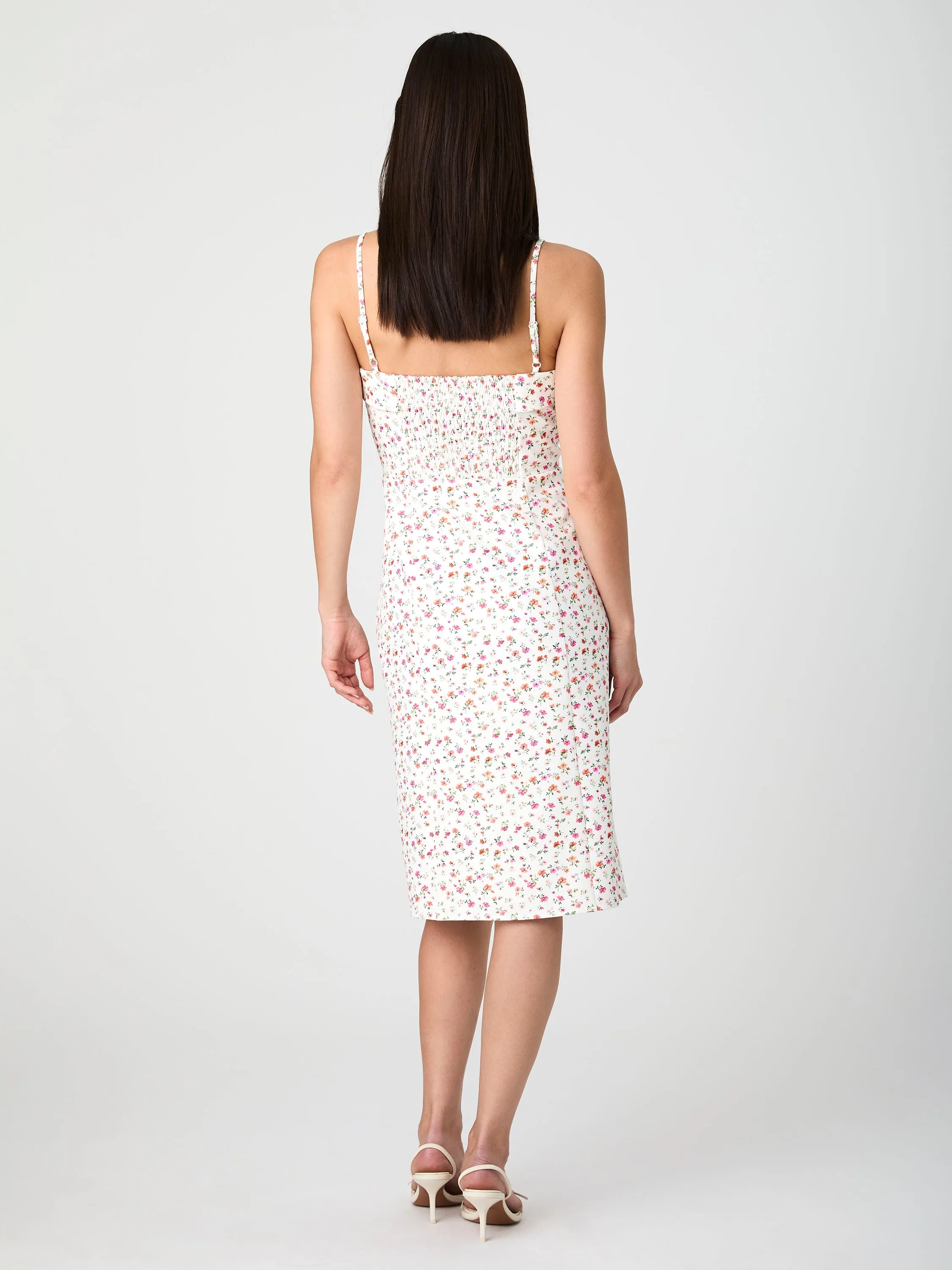 Echo Crepe Strappy Midi Dress