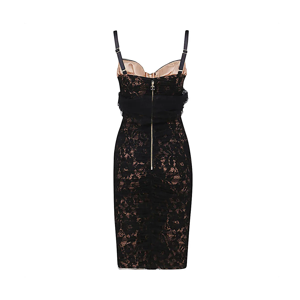 Elisabetta Franchi Lace-Detailed Midi Dress