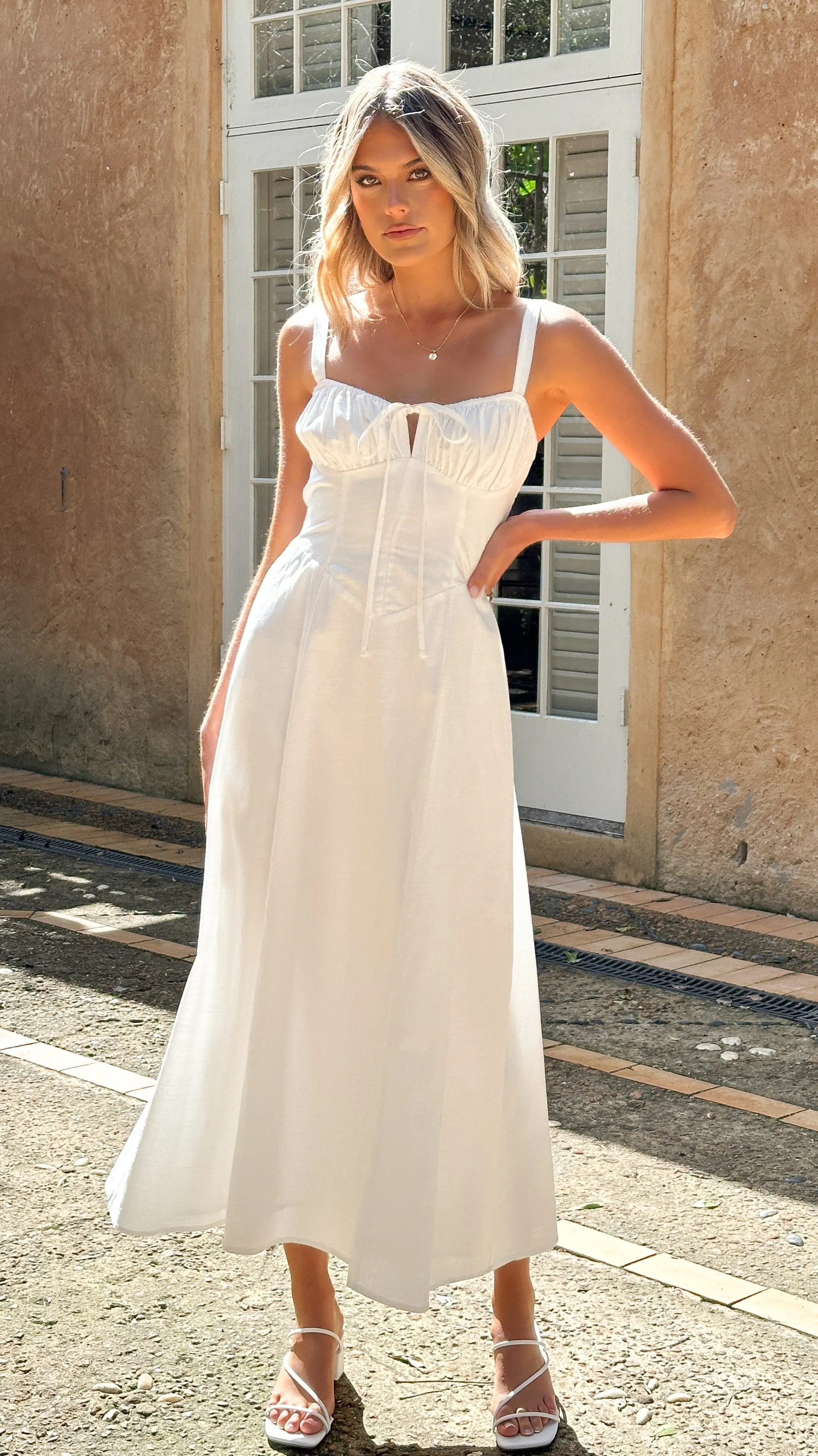 Emalee Maxi Dress - White