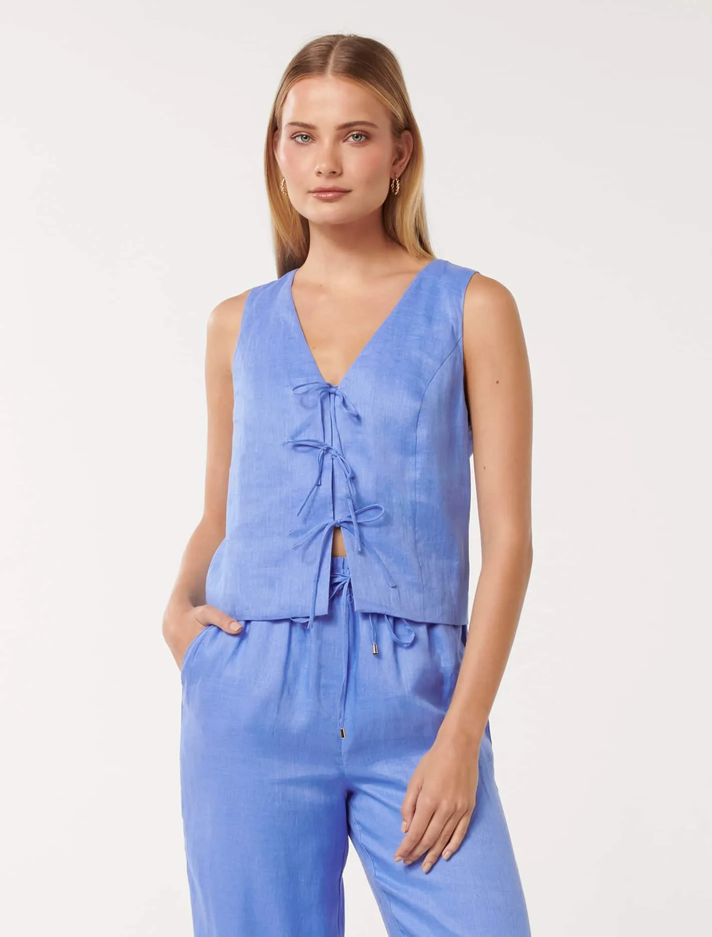Erin Tie Front Waistcoat