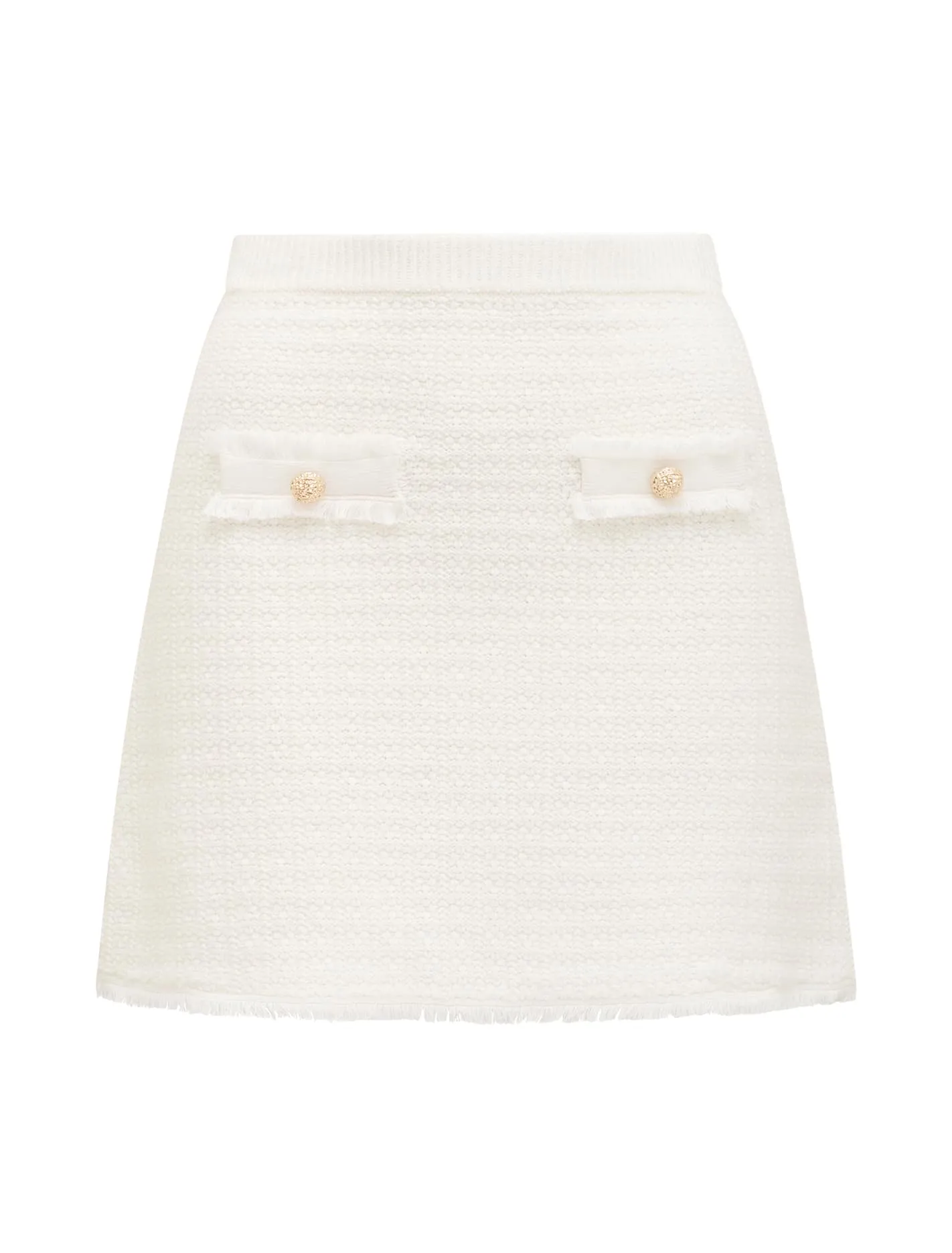 Faith Petite Boucle Knit Skirt