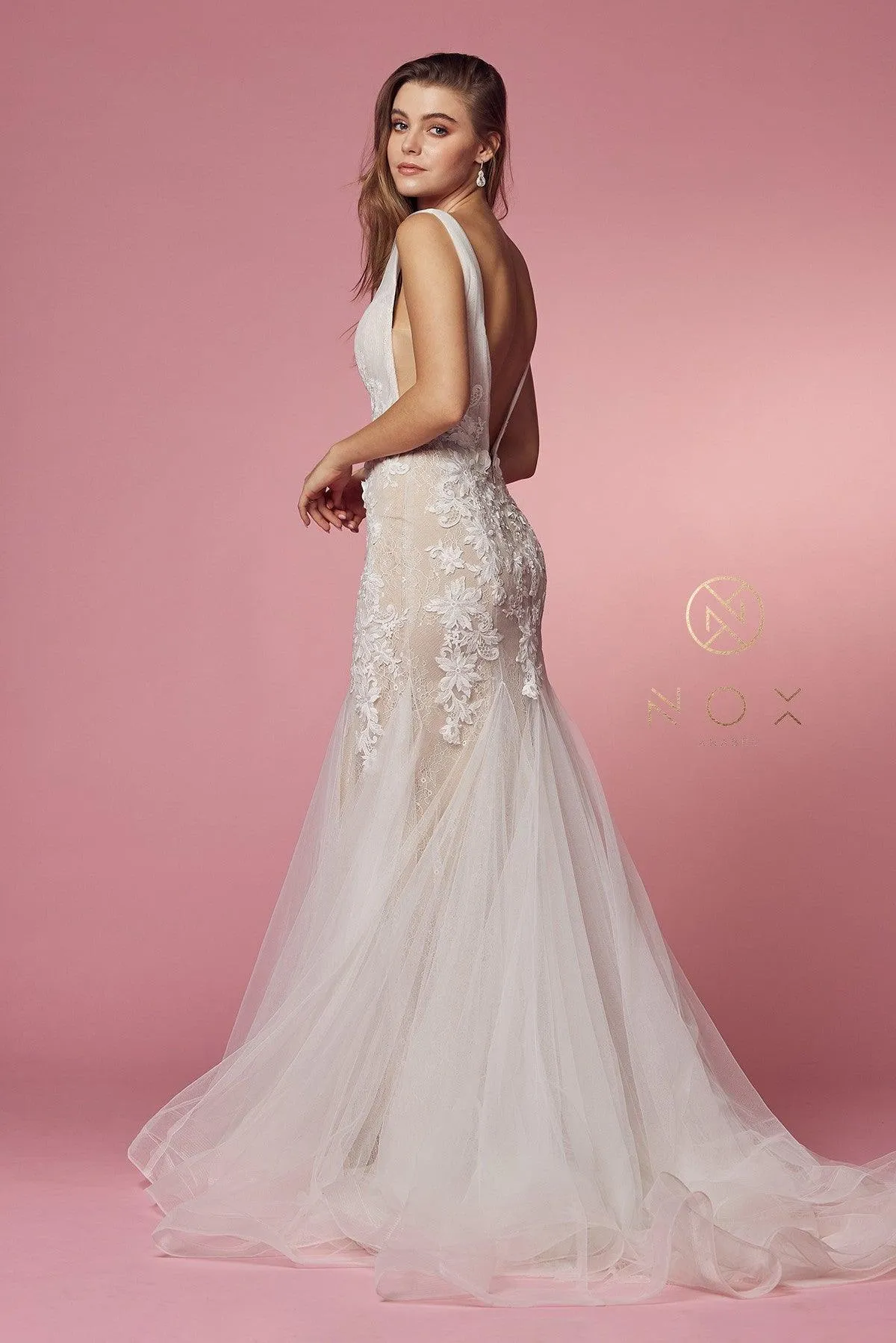 Fit and Flare Long Wedding Gown