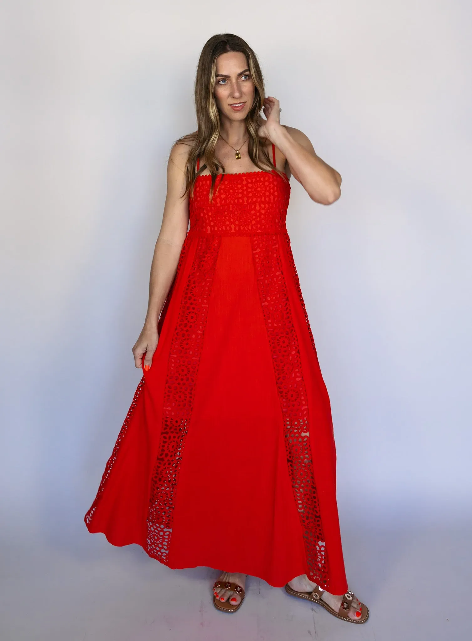 Florence Lace Maxi Dress