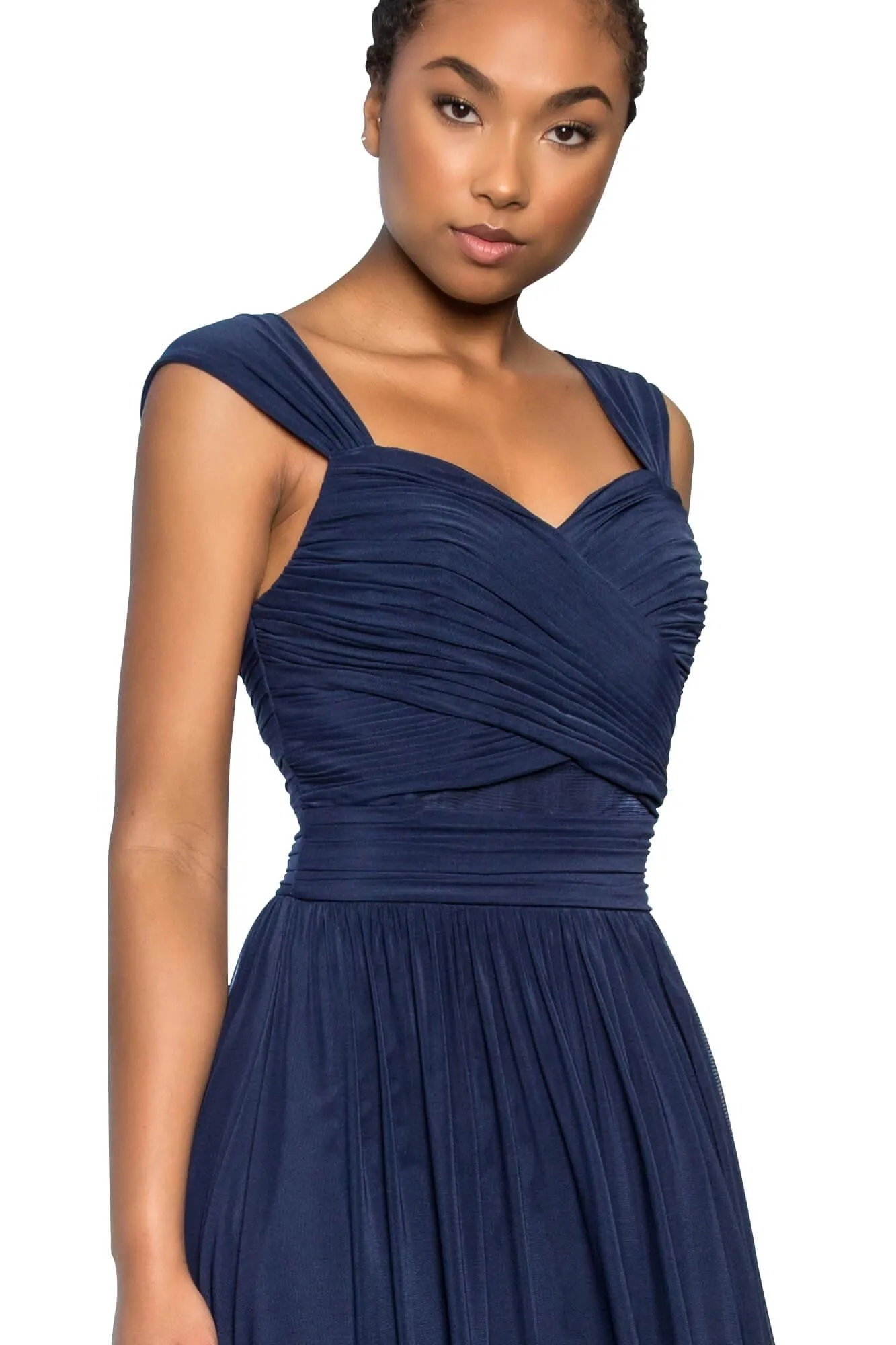 Front Cut-Out Bridesmaid Long Formal Dress