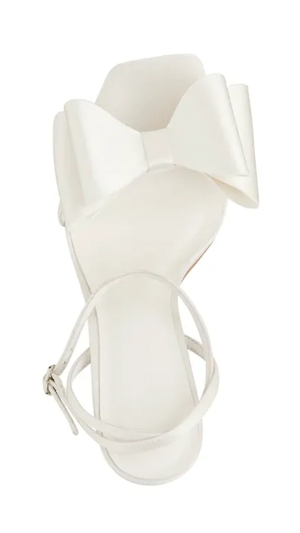 Gabby Heel - Ivory Satin