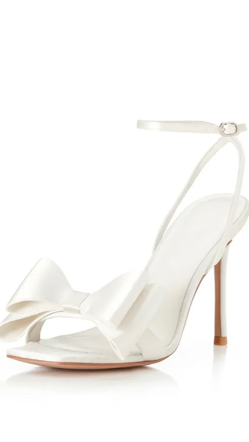 Gabby Heel - Ivory Satin