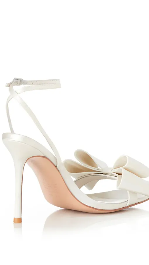 Gabby Heel - Ivory Satin