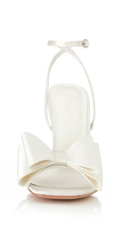 Gabby Heel - Ivory Satin