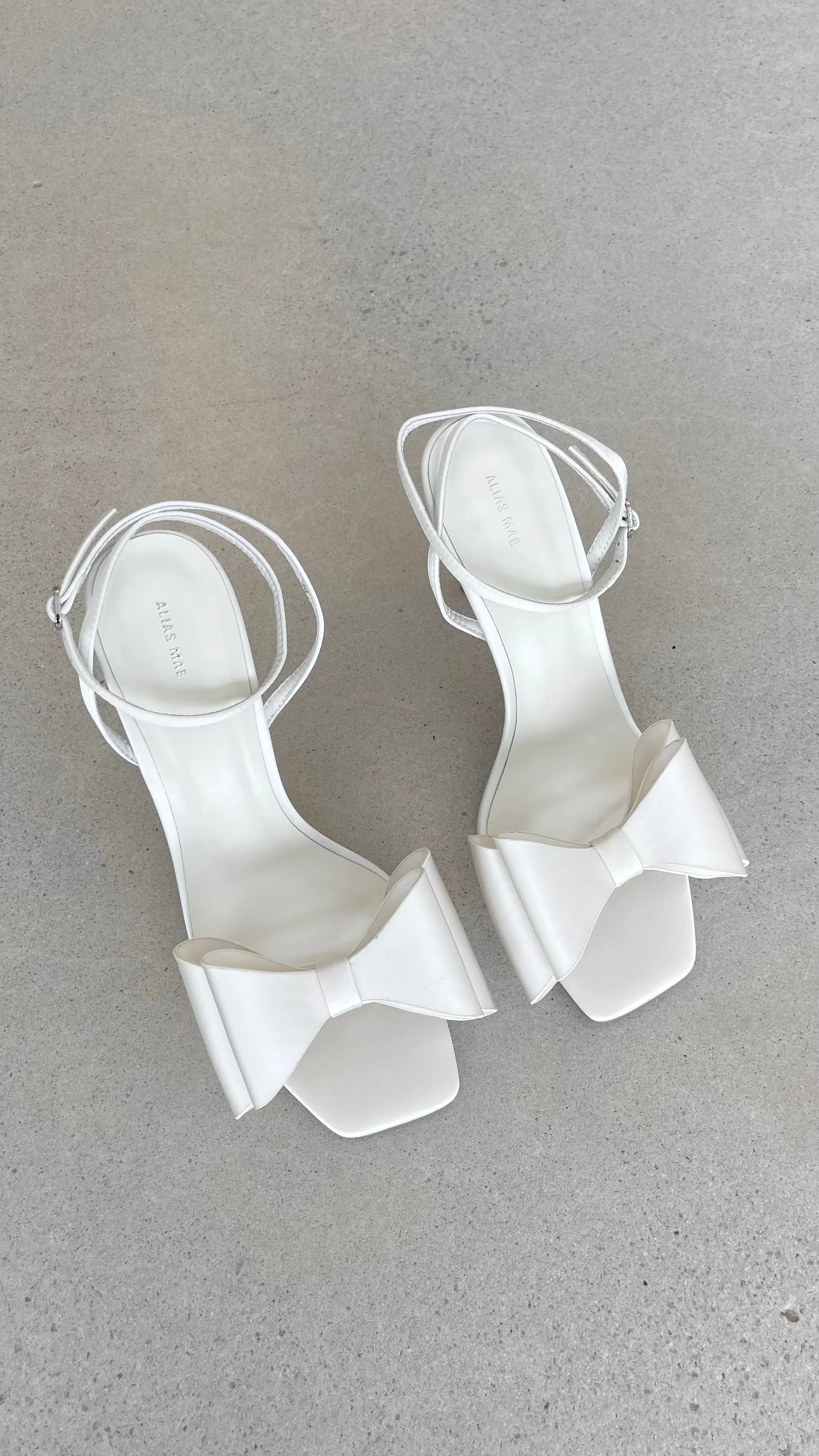 Gabby Heel - Ivory Satin